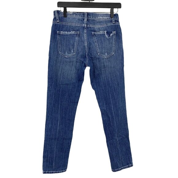 Current Elliott Jeans Blue Fling Isley Destroy Denim Relaxed Fit - Picture 7 of 11